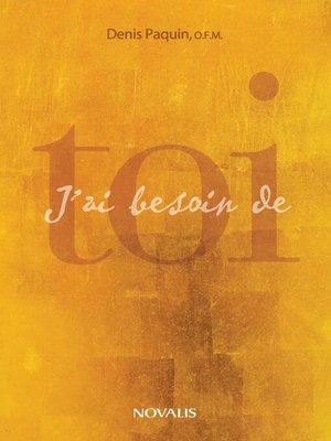 cover image of J'ai besoin de toi